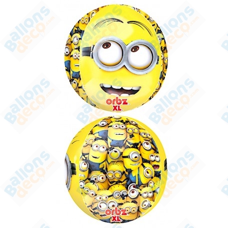 Ballon Moi Moche Et Méchant Minions ORBZ 4 Faces