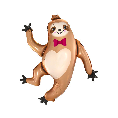 Ballon Paresseux Joyeux Flexmetal, décoration ballon animaux de la savane, d'Afrique, le roi lion Disney.