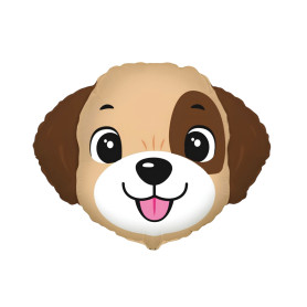 Ballon Chien Marron Cartoon flexmetal, décoration ballon animaux, Décoration Salon du chien.