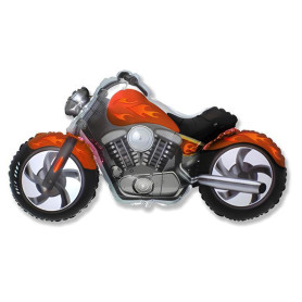 Ballon Moto Noir et Orange Flammes, Décorations ballons pour anniversaire, Animation Moto, Garage Moto.