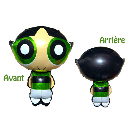 Ballon Rebelle Les Supers Nanas Forme, Décorations ballons pour anniversaire, manga et Kawaii.