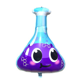 Ballon Tube à Essai Violet Cartoon, Erlenmeyer , Décorations ballons pour anniversaire, Chimie.