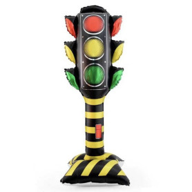 Ballon Feux Tricolores Feux de Signalisation 150 cm, Décorations ballons pour anniversaire.