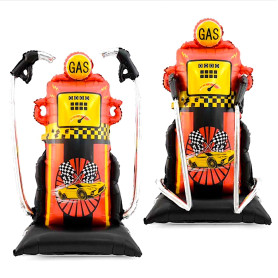 Ballon Pompe à Essence Vintage 150 cm, Décorations ballons pour anniversaire.