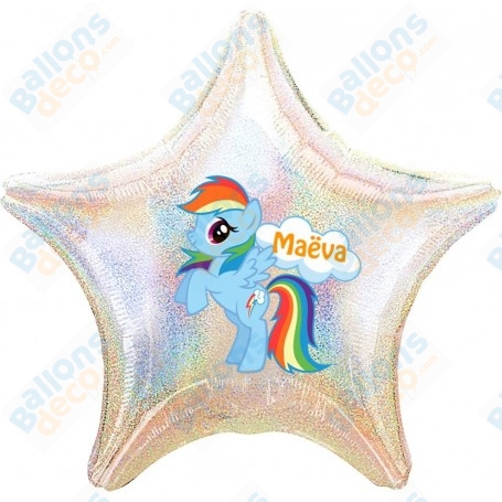 Ballon My Little Pony Rainbow Dash Personnalisable