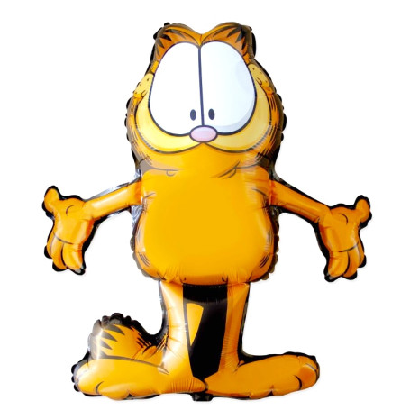 Ballon Garfield Chat Orange Joyeux, Décorations ballons pour anniversaire.