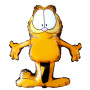 Ballon Garfield Chat Orange Joyeux, Décorations ballons pour anniversaire.
