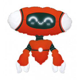 Ballon Robot Cartoon Rouge