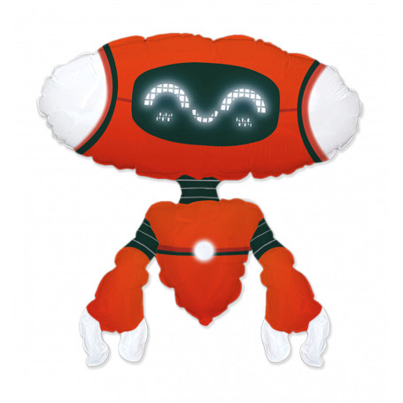 Ballon Robot Cartoon Rouge