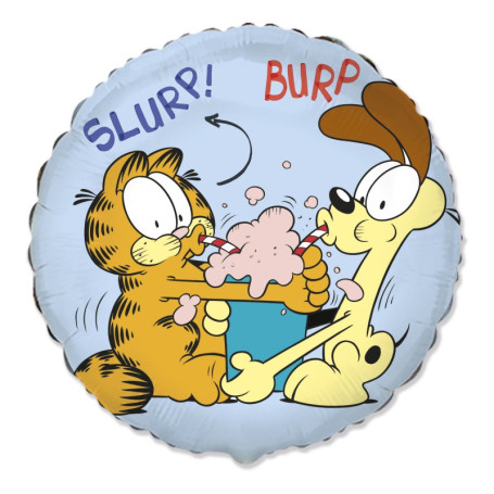 Ballon Garfield et Odie avec un Smoothie, Décorations ballons pour anniversaire.