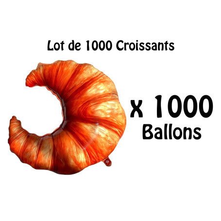 Ballons en forme de Croissants de Boulangerie Réalistes x1000, décoration de vitrine de Boulangerie.