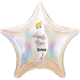 Ballon Mademoiselle Snorque Les Moomins Étoile Personnalisable 1 face, Décorations ballons pour anniversaire.