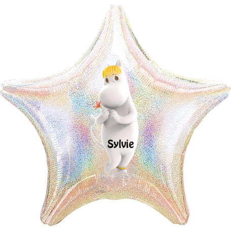 Ballon Mademoiselle Snorque Les Moomins Étoile Personnalisable 1 face, Décorations ballons pour anniversaire.