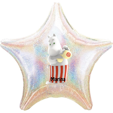Ballon Maman Moomin Étoile Personnalisable 1 face, Décorations ballons pour anniversaire.