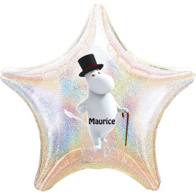 Ballon Papa Moomin Étoile Personnalisable 1 face, Décorations ballons pour anniversaire.