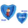 Ballon Petite Mu Les Moomins Coeur Bleu Prénom, Décorations ballons pour anniversaire.