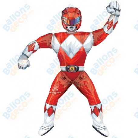 Ballon Power ranger Rouge Marcheur New