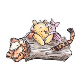 Ballon Winnie l'Ourson, Porcinet et Tigrou Pastel Disney, Décorations ballons pour anniversaire.