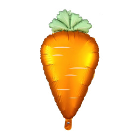 Ballon Carotte Orange Satin, Décorations ballons pour anniversaire Zootopie ou commerce de légumes.