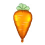 Ballon Carotte Orange Satin, Décorations ballons pour anniversaire Zootopie ou commerce de légumes.