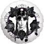 Ballon Wednesday Mercredi Addams Roses Noires, Netflix, Décorations ballons pour anniversaire.