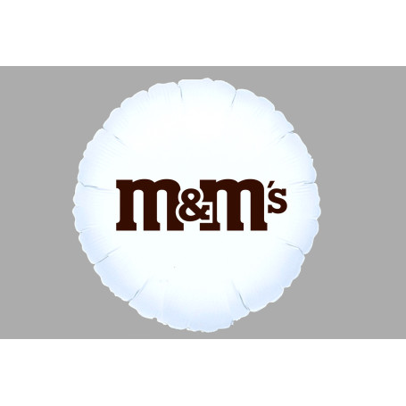 Ballon M&M's Blanc Anniversaire, Décorations ballons pour anniversaire.