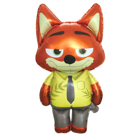 Ballon Nick Zootopie 2 Gonflage Air, Disney, Pixar, Décorations ballons pour anniversaire.
