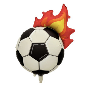 Ballon De Foot Avec une Flame, Décorations ballons pour anniversaire, Sport, Match.