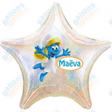 Ballon La Schtroumpfette Personnalisable