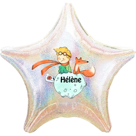 Ballon Le Petit Prince Aquarelle Personnalisable 1 face, Décorations ballons pour anniversaire.