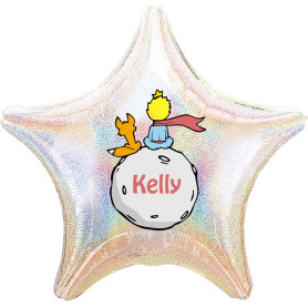 Ballon Le Petit Prince Lune Personnalisable 1 face, Décorations ballons pour anniversaire.