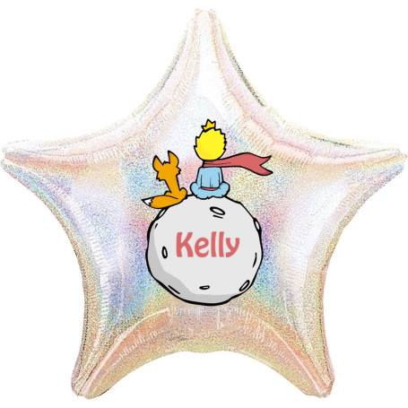 Ballon Le Petit Prince Lune Personnalisable 1 face, Décorations ballons pour anniversaire.