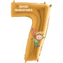 Ballon Le Petit Prince Chiffre Sept Or Anniversaire, Décorations ballons pour anniversaire.