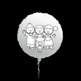 Ballon T'Choupi et ses Amis Coloriage, Ballon DIY, coloriage et activité pour enfant.