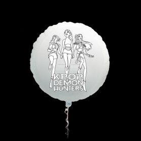 Ballon K-Pop Demon Hunters Coloriage, Anniversaire enfant DIY.