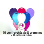 Contrepoids Ballons x10 + Ruban, Ballon Hélium, Décorations ballons pour anniversaire.