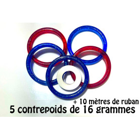 Contrepoids Bracelets x5 + Ruban, Ballon Hélium, Décorations ballons pour anniversaire.