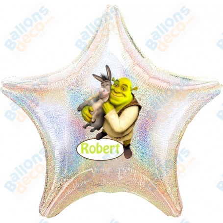 Ballon Shrek Personnalisable 1 face, Décorations ballons pour anniversaire.