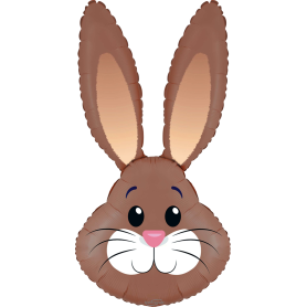 Ballon Lapin Marron Albert, décoration ballon animaux de la ferme, décoration de pâques.