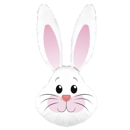 Ballon Lapin Blanc Marine, décoration ballon animaux de la ferme, décoration de pâques.