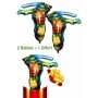 Ballons Tortue Ninja Léonardo Épées 2 plus 1 offert