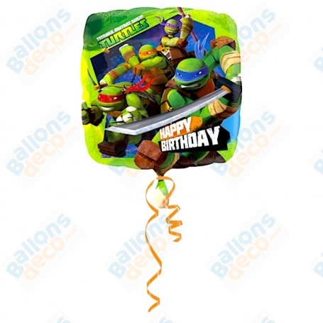 Ballon Tortue Ninja Happy Birthday
