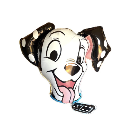 Ballon 101 Dalmatiens Domino Tête Vintage Disney, Décorations ballons pour anniversaire.