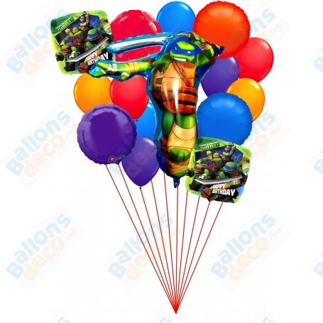 Ballons Tortue Ninja Luxe en Grappe