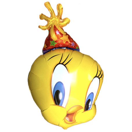 Ballon Tête de Titi Chapeau Anniversaire Anagram, Vintage, Décorations ballons pour anniversaire.