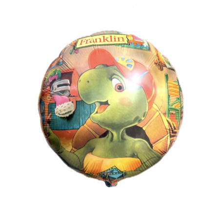 Ballon Franklin La Tortue Rond Vintage, Décorations ballons pour anniversaire.