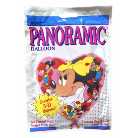 Ballon Mickey et Minnie Panoramic Coeur Vintage Disney Anagram, Décorations ballons pour anniversaire.