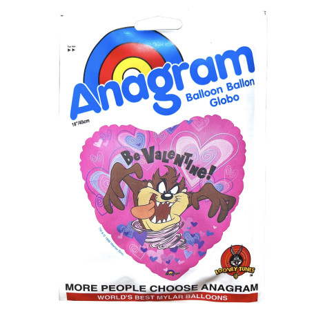 Ballon Taz Be Valentine Looney Tunes Vintage