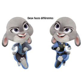 Ballon Judy Hopps 2 faces différentes Zootopie 2 Disney, Décorations ballons pour anniversaire.