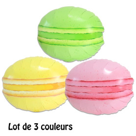Ballons Lot de Macarons 3 Couleurs, Décoration ballon Candy Bar, anniversaire, Mariage.